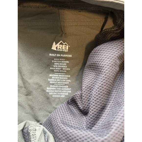 REI Co-Op Nylon Convertible Roll Up Hiking Trail Cargo Pants Green - Picture 7 of 11